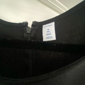 Black long sleeve mid length dress